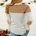 thumbnail image 4 of Hauts d'Allaitement de Maternité pour Femmes à Manches Longues, T-Shirt d'Allaitement Rayé, 4 of 6