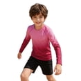 thumbnail image 5 of Bigetiay Boys Long Sleeve Rash Guard Swimwear UPF 50+ Gradient Sun Shirt Kids Toddler, Size 13-14 Years, 5 of 5
