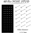 thumbnail image 2 of 3 Boxes 120 Pcs Nose Rings Studs 40 Pcs Nose Rings Hoops, Stainless Steel Nose Piercings Body Jewelry, Ideal Gift with Package, 2 of 7