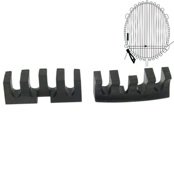 STRANDCHIC 2Pack Badminton String Parts Supplies Black Durable Plastic Tension Protection High Tension Use