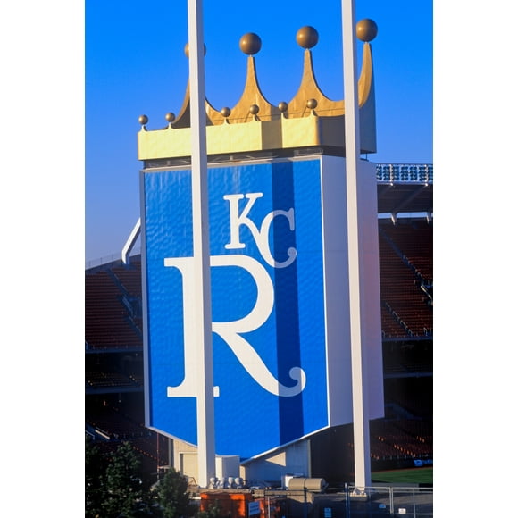 Kansas City Royals, Stade de Baseball, Ville de Kansas, MO Affiche Imprimée par des Images Panoramiques (24 x 18)