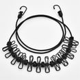 thumbnail image 4 of Hooks under $5,Portable Elastic Travel Clothesline With 12pcs Clothespins Travel Gadgets Retractable Elastic Laundry Clothes Line For Backyard Vacation Hotel Balcony Clothes Drying, 4 of 8