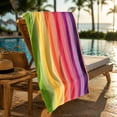 thumbnail image 4 of HOZVOMI Fast Dry Microfiber Beach Towel Sand Repellent Travel Towel For Pool Swimming Camping Lightweight Compact Portable Design, 4 of 7