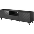 thumbnail image 4 of Paris TV Stand for TVs up to 80", Mid-Century Modern High Gloss 71" Entertainment Center, TV Media Console with Storage Cabinets, 4 of 4