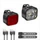 thumbnail image 1 of 2 Piezas Luces de Bicicleta Lámpara de Ciclismo Delantera y Trasera de Alto Brillo de Bicicleta de Montaña Luz Trasera Linterna Impermeable, 1 of 5