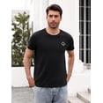 thumbnail image 3 of Camiseta moderna de manga corta, cuello redondo, 100% algodón, transpirable, veraniega., 3 of 6