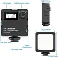 thumbnail image 5 of Mini LED Camera Video Light, Dimmable 2800K-8500K LCD Display Portable Video Lighting for GoPro iPhone Vlogging YouTube Video Filmmaking - EACHSHOT ES36, 5 of 7