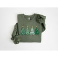 thumbnail image 2 of Christmas Trees Sweatshirt Festive Holiday Shirt Cute Christmas Tree Design Comfy Winter Sweater Holiday Season Apparel Xmas Gift, 2 of 5