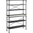 thumbnail image 1 of Crosley Furniture Madeleine 2 Piece 15"Metal Bakers Rack in Matte Black, 1 of 8