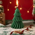 thumbnail image 5 of Holloyiver Christmas Scented Candle, Handmade Aroma Soy Wax Christmas Decorative Candle, Aesthetic Paraffin Candle for Table Photo Prop, Christmas Eve Party Decoration and Gift (Green-Tree), 5 of 7
