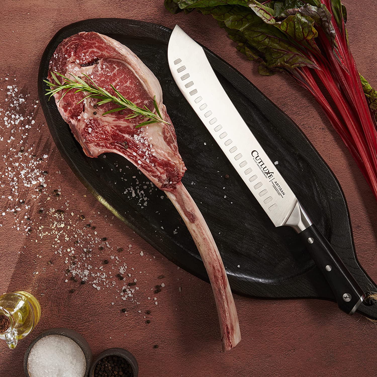 Cutluxe's Bullnose Butcher Knife Slices Through Even the Toughest Produce