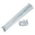 thumbnail image 1 of 24 Uds Radios Galvanizados Unique Bargains 13G J Bend 230mm para Bicicleta MTB, 1 of 1
