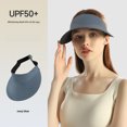 thumbnail image 1 of Sombrero protector solar para niños, de verano, ligero, sin dejar rastro, para montar al aire libre, sombrero deportivo con la parte superior vacía, sombrero para el sol para niños y niñas, 1 of 6