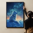 thumbnail image 6 of Starry Night Canvas Inspired Samoyed Dog Pet Family Friend Peace Oil Painting Art Print Poster Wall Decor, 6 of 6