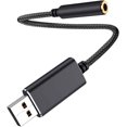thumbnail image 1 of Usb Audio Adapter,usb To 3.5mm Audio Jack Adapter, Usb External Sound Card Audio Adapter With 3.5mm Headphone, 1 of 4