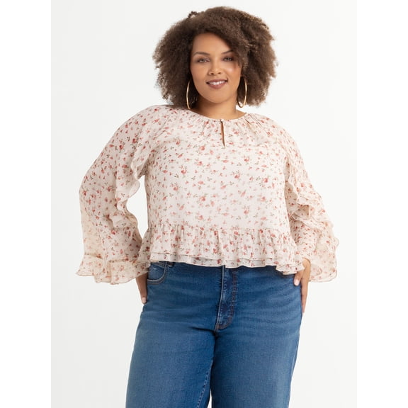 Jessica Simpson Women's Plus Size Ella Shirt, Sizes 0X-4X