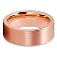 thumbnail image 3 of His and hers - 4mm & 8mm - Rose Gold Tungsten Ring - Tungsten Wedding Band - Rose Gold Ring, 3 of 7