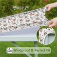 thumbnail image 6 of Forest Fairy Princess Pattern Square Fitted Tablecloth with Elastic Edge,Square Table Cover,Washable Elastic Table Cover for Home Kitchen Party Decor 34"x34", 6 of 6