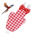 thumbnail image 3 of <p>Parrots , Elastic Soft Red Grid Bird Pilot Clothing Bowknot Design  For Parakeet For Macaw For Budgies</p>, 3 of 7