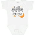thumbnail image 3 of Inktastic I Love My Sisters to the Moon and Back Boys or Girls Baby Bodysuit, 3 of 5