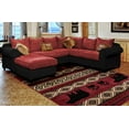 thumbnail image 2 of Woodside Bear Imprint Red Mat Rug, 2 of 5