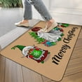 thumbnail image 5 of Nutksea Merry Christmas Doormat for Front Door Buffalo Plaid Gnome Decorative Welcome Doormat for Indoor Outdoor 17x 30 Inch, 5 of 5