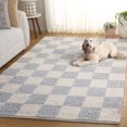 thumbnail image 3 of SAFAVIEH Natura Blazhe Checkered Area Rug, Light Blue/Ivory, 8' x 10', 3 of 11