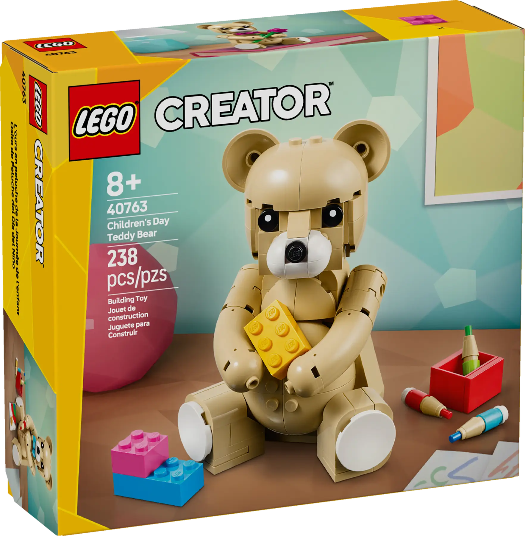 ブルマ LL LEGO, Children's Day Teddy Bear, 40763, 238 Pieces - Walmart.com
