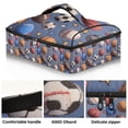 thumbnail image 2 of Iauyy Casserole Carrier for Hot Food Insulated Casserole Travel Carry Bag with Lid Food Warmer Bag for Party/Picnic,Basketball Pattern, 2 of 7