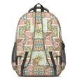 thumbnail image 3 of Pioneer Flower Floral Print Pattern Backpack for School, Cute School Bag with Adjustable Shoulder Straps and Padded Back, 16.9"x12.6"x5.9", 3 of 4