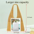 thumbnail image 3 of SUOSDEY Beach Tote Bag for Women, Crochet Boho Tote Bag Aesthetic Mesh Shoulder Bag for Summer Vacation, 3 of 7