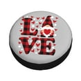 thumbnail image 3 of Gaeub Buffalo Plaid Love And Gnome 14-17in Tire Cover, Spare Tire Cover, for Camper Caravan, Trailer, Car, Truck, SUV, Jeep - 15 inch, 3 of 9