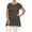 Medium Polka Black, variant on Women's Plus Size Casual Solid Short Sleeve Round Neck Tunic Tops with Side Pockets