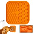 thumbnail image 3 of Alfombrilla para lamer perros, 2 piezas Alfombrilla para lamer perros con succión súper fuerte con 1 espátula de silicona, para el cuidado, entrenamiento y uñas del perro - 15 cm, 3 of 5