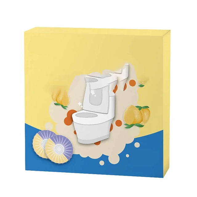 Pcksrro Home Cleaning Products Deal!Clean Toilet Toilet Cleaner Blue Toilet Aromatherapy Deodorization And Dirt Removal Blue Yellow Color Toilet Block Fragrant Type