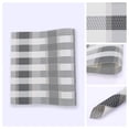 thumbnail image 5 of REGALWOVEN Rectangle Placemats Set of 6 Grid Plastic Placemats for Kitchen Dining Washable Heat Resistant Table Placemats Wipeable Table Mat Red 17.7x11.8inch, 5 of 6