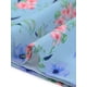 thumbnail image 5 of INSPIRAR CHIC Blusas de Chifón para Mujeres con Mangas Cortas, Con Volantes, Florales, para Trabajo y Oficina, Talla M, Azul Cielo, 5 of 6