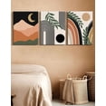 thumbnail image 5 of SHENIFY Abstract Boho Wall Art 12x16in3pcs Natural Framed Bohemian Wall Decor Prints Ready To Hang for Bedroom Office, 5 of 5