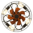 thumbnail image 4 of Sofucor 20" Matte Black Modern Bladeless Ceiling Fan with LED Light and Remote, 4 of 13
