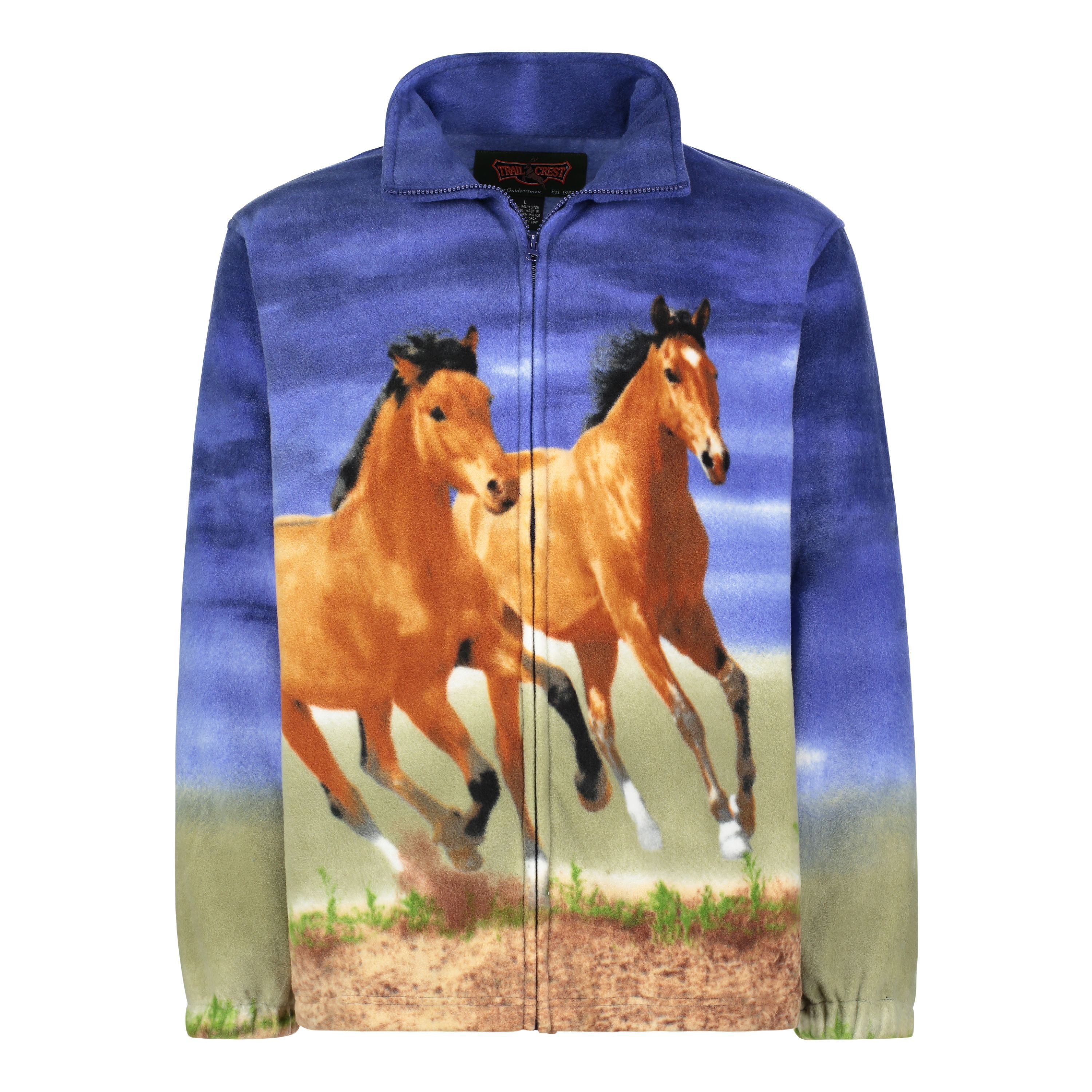 Horse Equestrian Quarter Zip Monogrammed Fleece Jacket - sweetharsh