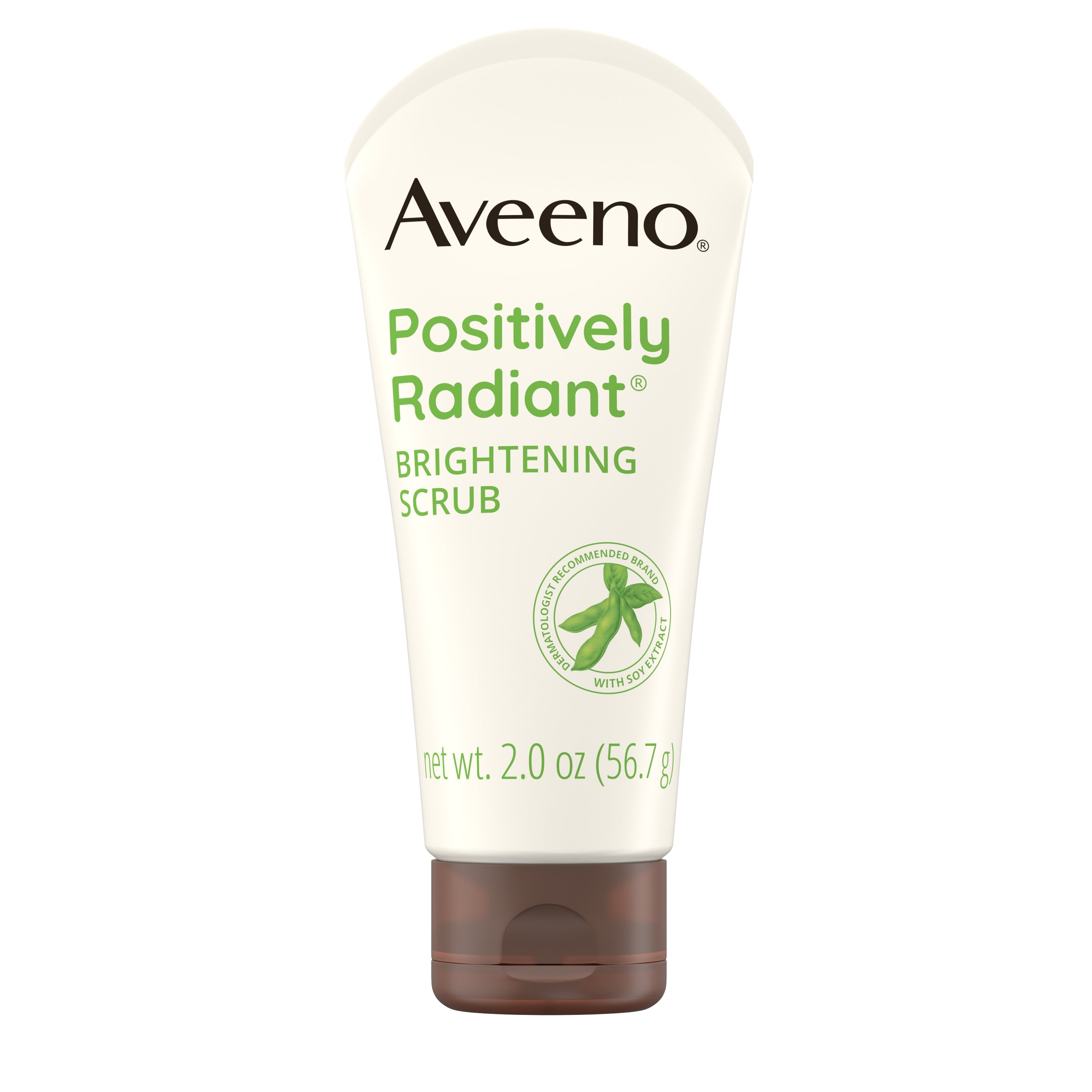 Aveeno Positively Radiant Brightening & Exfoliating Face Scrub, 2 oz