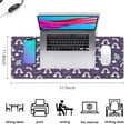 thumbnail image 5 of Long Mouse Pads for Desk,Purple Cartoon Unicorn Rainbow Cloud Desk Mats on Top Of Desks, Desk Mouse Pad Extra Large with 3mm Non-Slip Base and Stitched Edge for Gaming,Work,Home 31.5"x11.8", 5 of 5