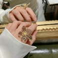 thumbnail image 2 of Decodeary Wonderful Gifts Elegant Flower Ring For Rings For Women Present Wide Application red, 2 of 6