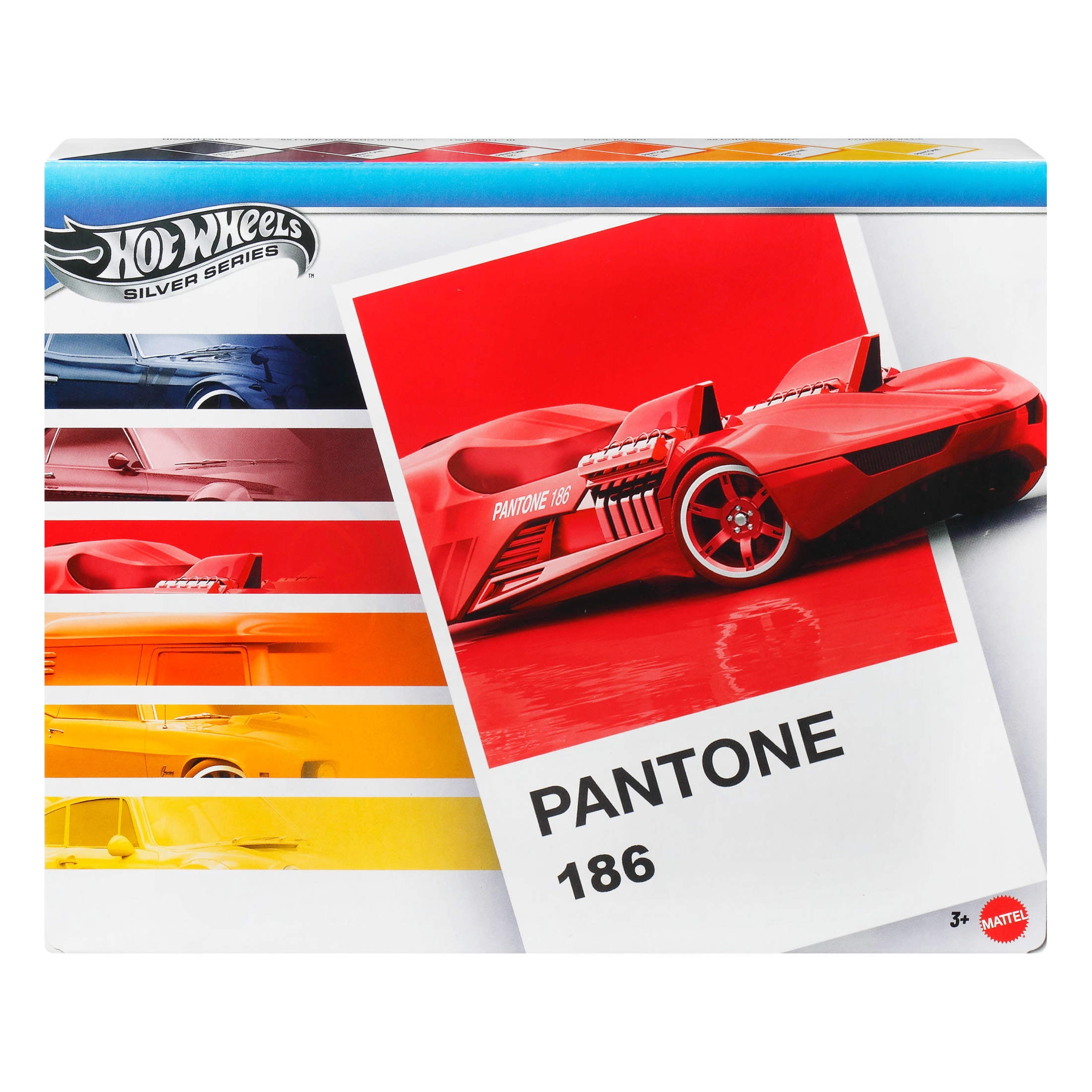 Hot Wheels Pantone Multipack of Toy Cars & Van, 1:64 Scale Die-Cast Vehicles