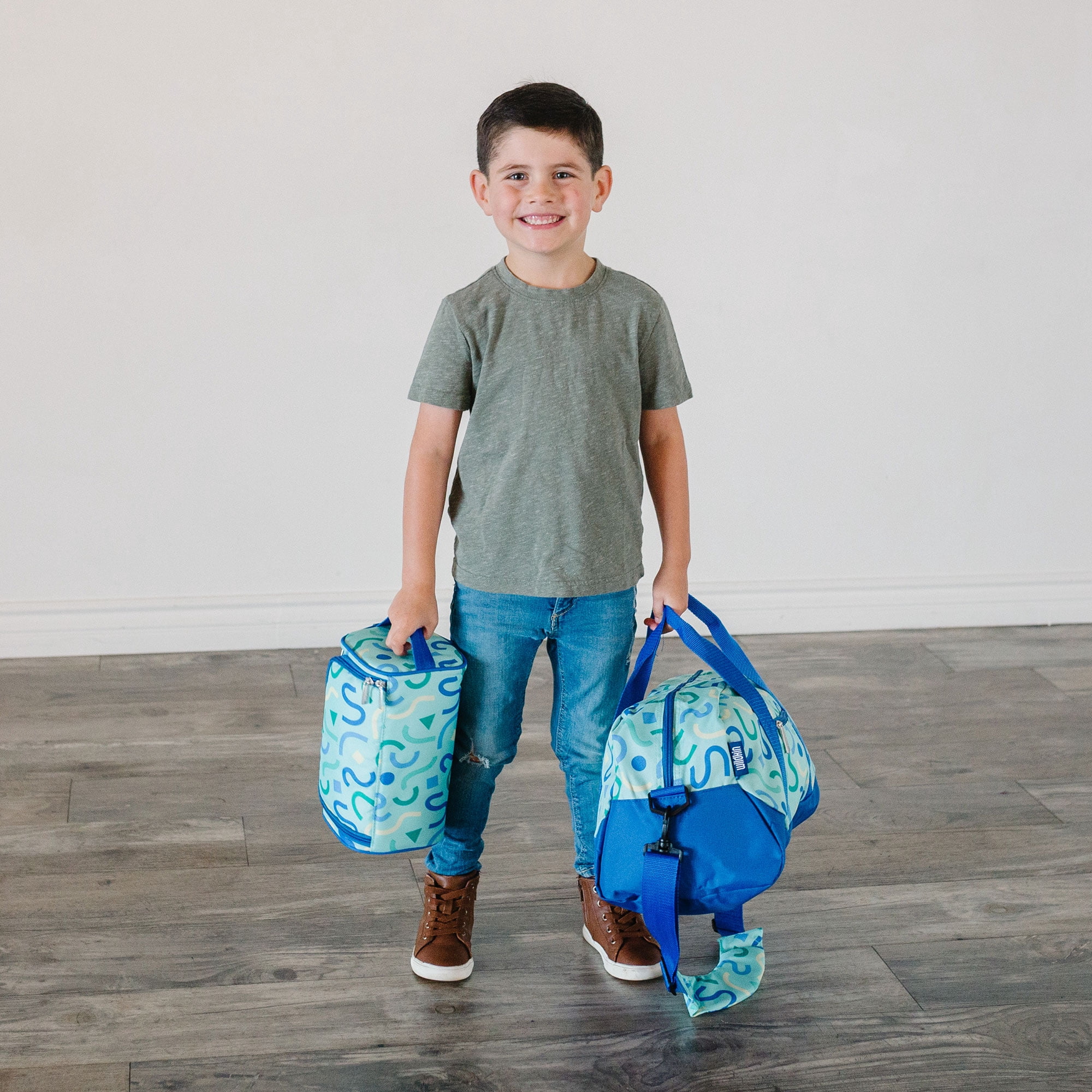 Wildkin Kids Travel Toiletry Bag (Confetti Blue)