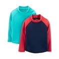 thumbnail image 2 of Simple Joys by Carter s Baby Boys Assorted Rashguard Set, Pack of 2, Blue Red, 18 Months, 2 of 3