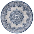 thumbnail image 2 of Safavieh Brentwood Gisselle Oriental Area Rug, Blue/Ivory, 10' x 10' Round, 2 of 11