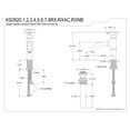 thumbnail image 2 of Kingston Brass KS2820RX Belknap One-Handle Single-Hole Bathroom Faucet with Push Pop-Up Drain, Matte Black, 2 of 4
