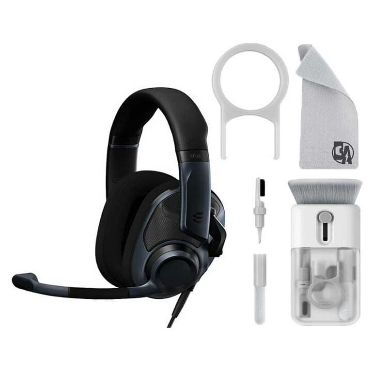 EPOS H6PRO Hybrid Wireless Closed Acoustic Gaming Headset Sebring Black  With Cleaning Kit Bolt Axtion Bundle Used