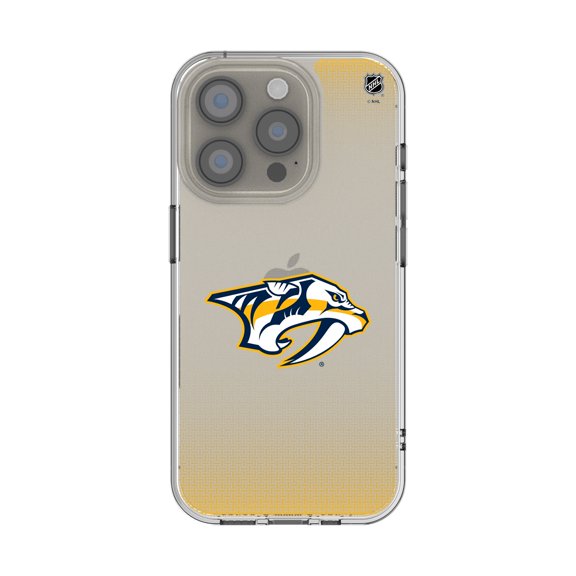 Nashville Predators Linen Logo iPhone Clear Case